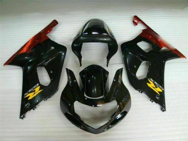 Nero Carena Moto Suzuki GSXR 600 / 750 K1 K2 K3 2001-2003 Nero Carena Moto Suzuki GSXR 600 / 750 K1 K2 K3 2001-2003