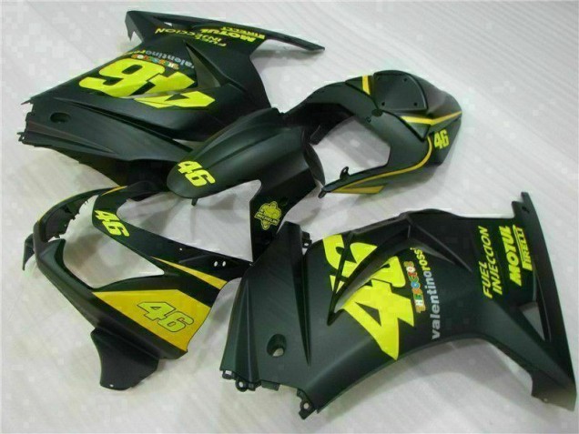 Nero Giallo 46 Carene Moto Kawasaki EX250 2008-2012 Nero Giallo 46 Carene Moto Kawasaki EX250 2008-2012