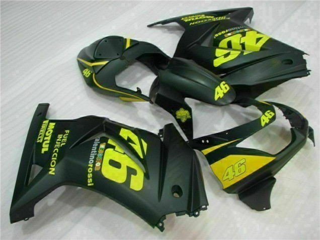 Nero Giallo 46 Carene Moto Kawasaki EX250 2008-2012 Nero Giallo 46 Carene Moto Kawasaki EX250 2008-2012