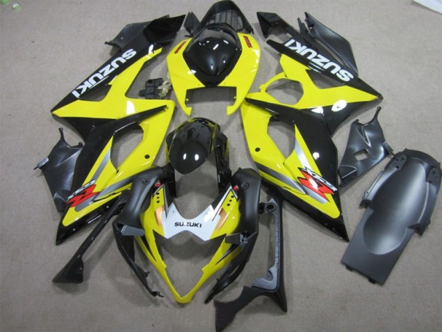 Nero Giallo Carene Moto Suzuki GSXR 1000 K5 2005-2006 Nero Giallo Carene Moto Suzuki GSXR 1000 K5 2005-2006