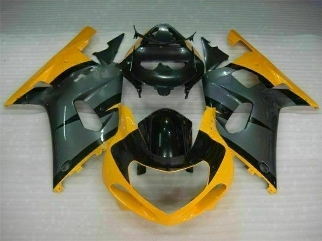 Nero Giallo Carene Moto Suzuki GSXR 600 / 750 K1 K2 K3 2001-2003 Nero Giallo Carene Moto Suzuki GSXR 600 / 750 K1 K2 K3 2001-2003