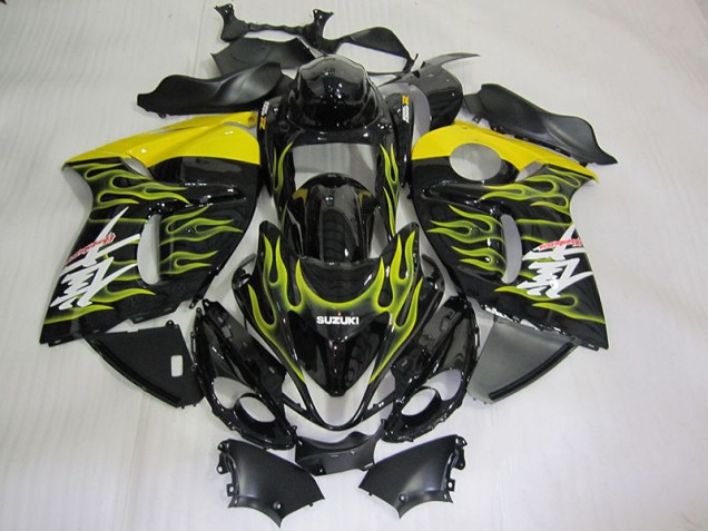 Nero Giallo Fiamma Carene Moto Suzuki GSXR 1300 Hayabusa 2008-2019