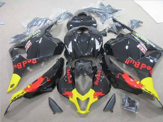 Nero Giallo Red Bull Carene Moto Honda CBR 600 RR 2009-2012 Nero Giallo Red Bull Carene Moto Honda CBR 600 RR 2009-2012