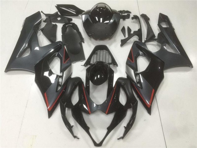 Nero Grigio Carene Moto Suzuki GSXR 1000 K5 2005-2006 Nero Grigio Carene Moto Suzuki GSXR 1000 K5 2005-2006