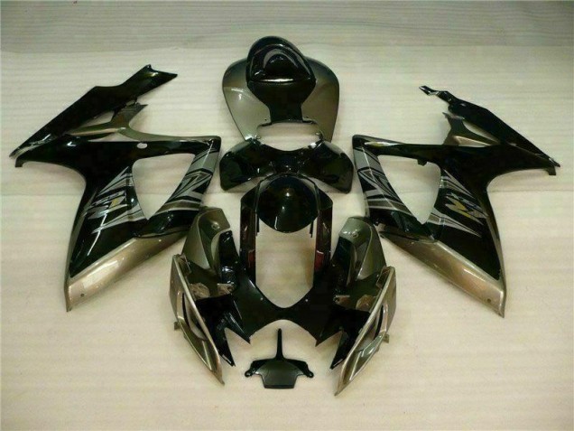 Nero Grigio Kit Carenatura Moto Completa Suzuki GSXR 600 / 750 K6 2006-2007