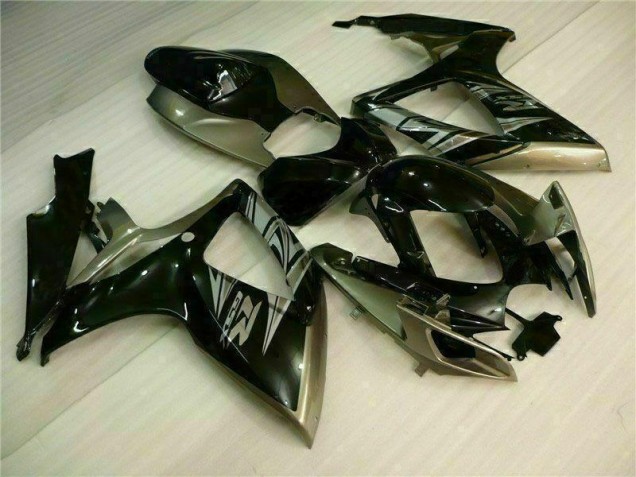 Nero Grigio Kit Carene Moto Suzuki GSXR 600 / 750 K6 2006-2007 Nero Grigio Kit Carene Moto Suzuki GSXR 600 / 750 K6 2006-2007