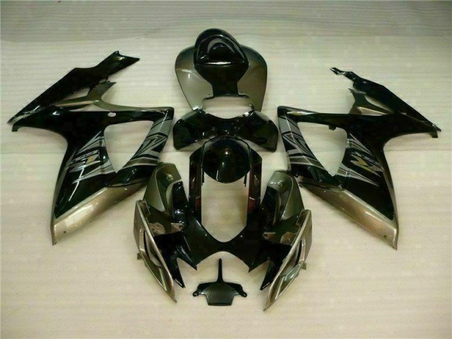 Nero Grigio Kit Carene Moto Suzuki GSXR 600 / 750 K6 2006-2007 Nero Grigio Kit Carene Moto Suzuki GSXR 600 / 750 K6 2006-2007