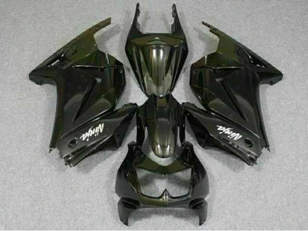 Nero Kit Carenatura Motocicletta Completo ABS Kawasaki EX250 2008-2012