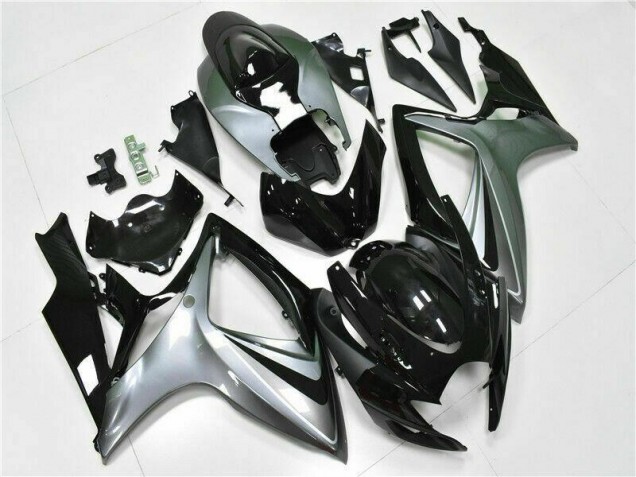 Nero Kit Carenatura Motocicletta Completo ABS Suzuki GSXR 600 / 750 K6 2006-2007 Nero Kit Carenatura Motocicletta Completo ABS Suzuki GSXR 600 / 750 K6 2006-2007