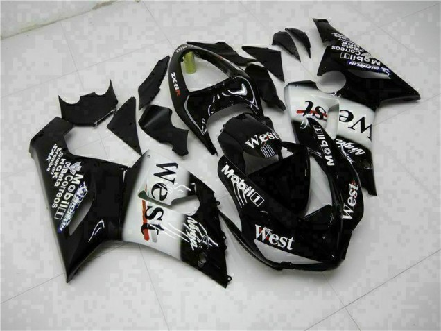 Nero Kit Carene Moto Completa Kawasaki ZX6R 2005-2006 Nero Kit Carene Moto Completa Kawasaki ZX6R 2005-2006