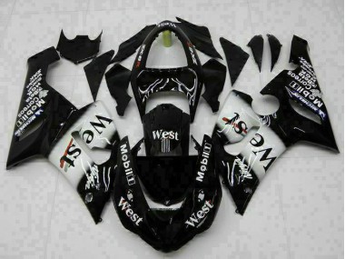 Nero Kit Carene Moto Completa Kawasaki ZX6R 2005-2006