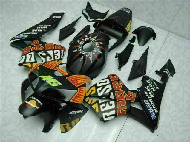 Nero Kit Completo Carenatura Moto ABS Honda CBR 600 RR 2005-2006