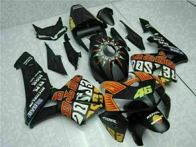 Nero Kit Completo Carenatura Moto ABS Honda CBR 600 RR 2005-2006