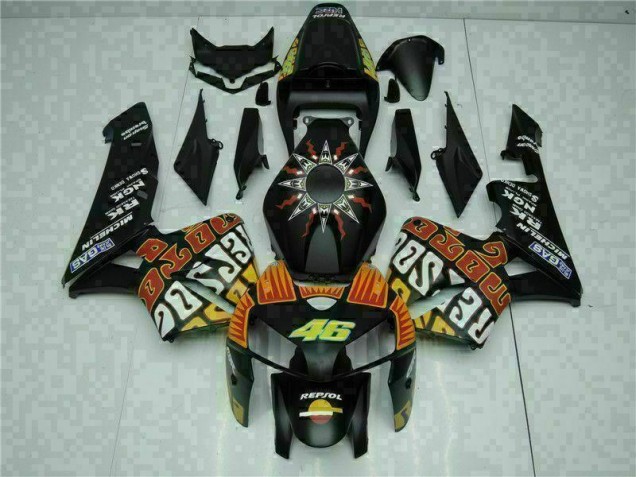 Nero Kit Completo Carenatura Moto ABS Honda CBR 600 RR 2005-2006