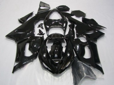 Nero Kit Completo Carenatura Moto ABS Kawasaki ZX6R 2005-2006