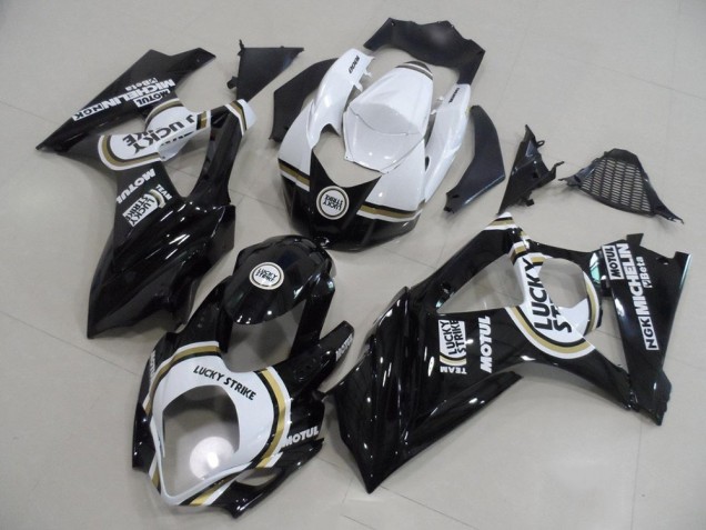 Nero Lucky Strike Carene Moto Suzuki GSXR 1000 K7 2007-2008 Nero Lucky Strike Carene Moto Suzuki GSXR 1000 K7 2007-2008