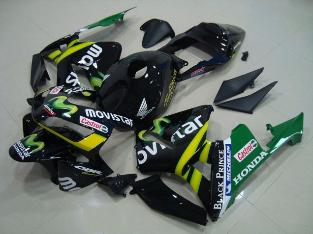 Nero Movistar Carene Moto Honda CBR 600 RR 2003-2004 Nero Movistar Carene Moto Honda CBR 600 RR 2003-2004