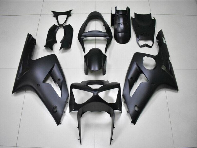 Nero Opaco ABS Moto Plastica & Carena Kawasaki ZX6R 2003-2004 Nero Opaco ABS Moto Plastica & Carena Kawasaki ZX6R 2003-2004
