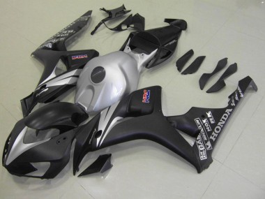 Nero Opaco Argento Carene Moto Honda CBR 1000 RR 2006-2007