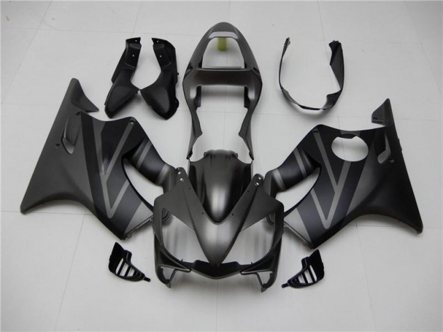 Nero Opaco Grigio Carene Moto Honda CBR 600 F4i 2001-2003 Nero Opaco Grigio Carene Moto Honda CBR 600 F4i 2001-2003