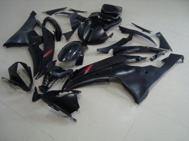 Nero Opaco Lucido Nero Carene Moto Yamaha R6 2008-2016 Nero Opaco Lucido Nero Carene Moto Yamaha R6 2008-2016