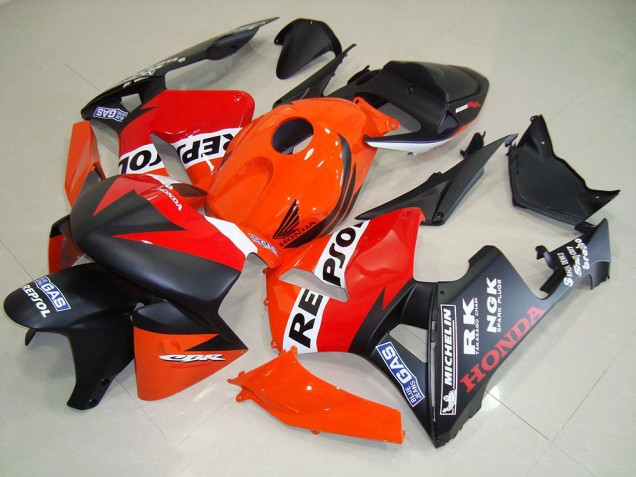 Nero Opaco Repsol Corsa Carene Moto Honda CBR 600 RR 2005-2006 Nero Opaco Repsol Corsa Carene Moto Honda CBR 600 RR 2005-2006