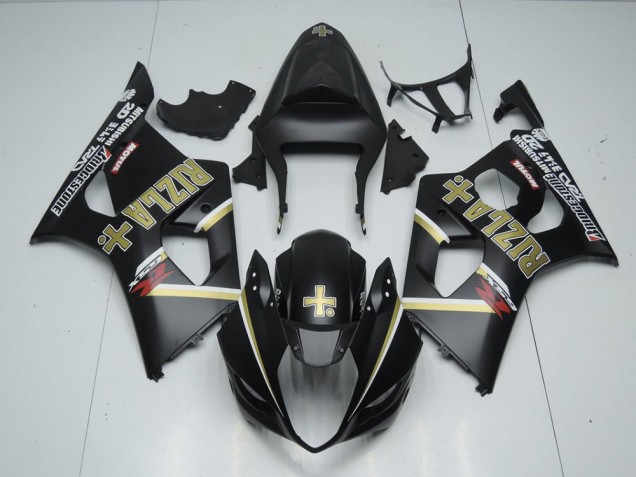 Nero Opaco Rizla Carene Moto Suzuki GSXR 1000 K3 2003-2004 Nero Opaco Rizla Carene Moto Suzuki GSXR 1000 K3 2003-2004