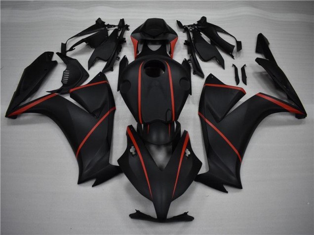 Nero Opaco Rosso Carene Moto Honda CBR 1000 RR 2012-2016 Nero Opaco Rosso Carene Moto Honda CBR 1000 RR 2012-2016