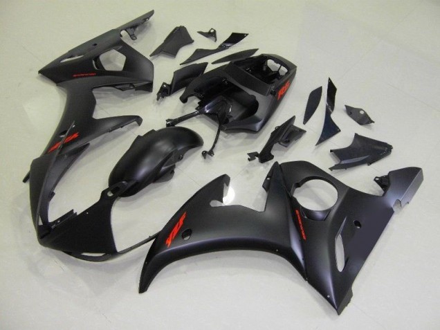 Nero Opaco Rosso Decalcomanie Carene Moto Yamaha R6 2003-2005 Nero Opaco Rosso Decalcomanie Carene Moto Yamaha R6 2003-2005