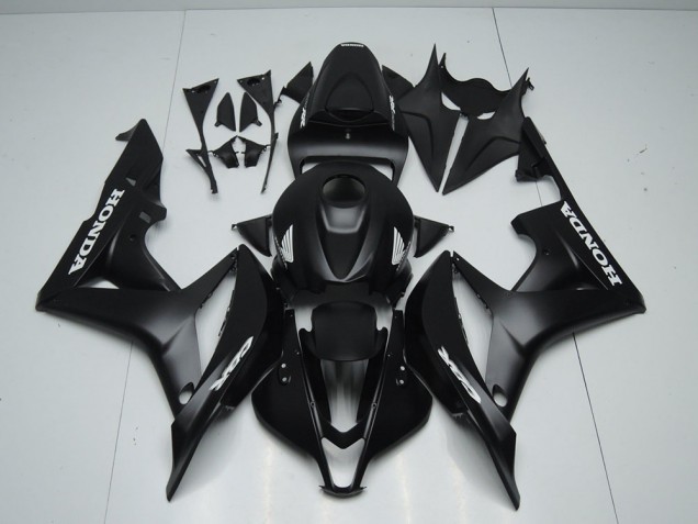 Nero Opaco con Bianco Adesivo Carene Moto Honda CBR 600 RR 2007-2008 Nero Opaco con Bianco Adesivo Carene Moto Honda CBR 600 RR 2007-2008