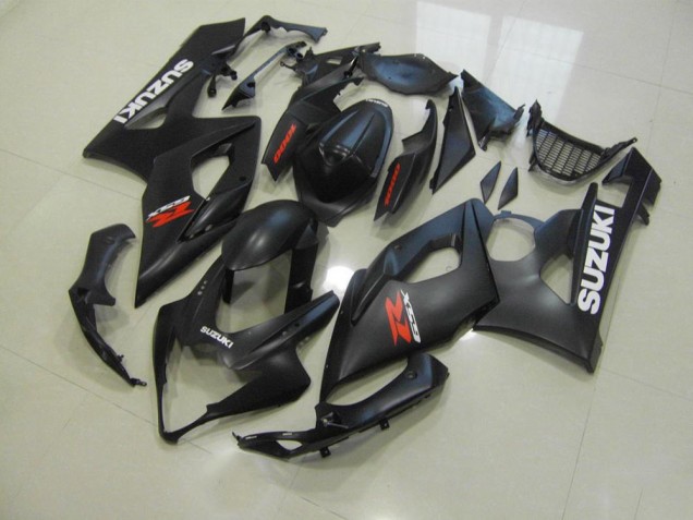 Nero Opaco con Bianco Decalcomanie Carene Moto Suzuki GSXR 1000 K5 2005-2006 Nero Opaco con Bianco Decalcomanie Carene Moto Suzuki GSXR 1000 K5 2005-2006