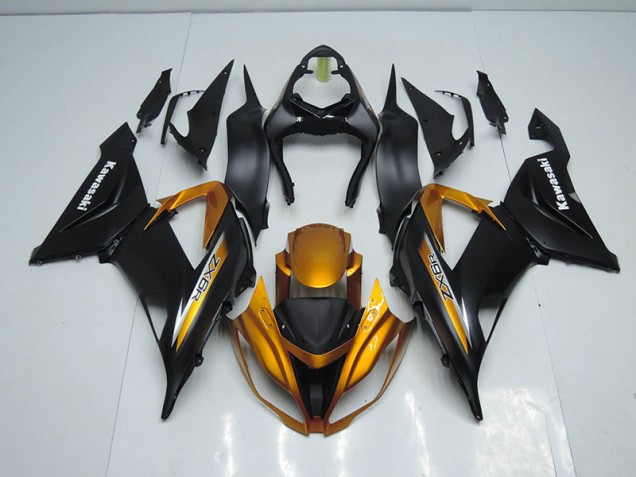 Nero Oro ABS Kits Carenatura Moto Kawasaki ZX6R 2013-2018 Nero Oro ABS Kits Carenatura Moto Kawasaki ZX6R 2013-2018