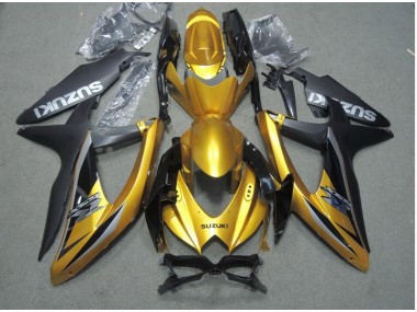Nero Oro Carene Moto Suzuki GSXR 600 K8 2008-2010