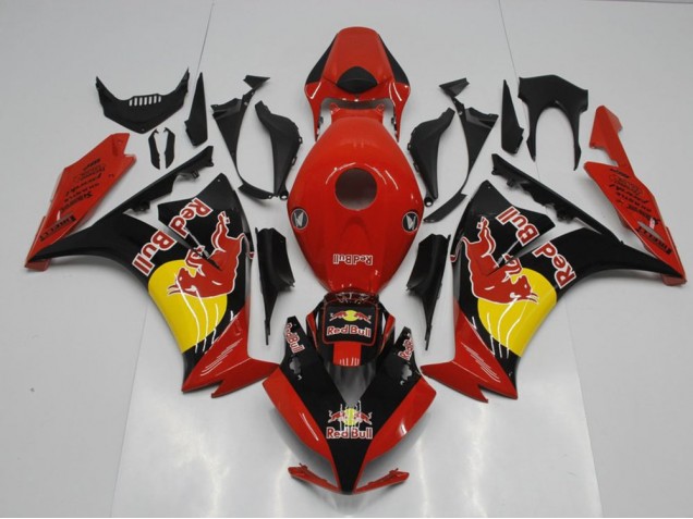 Nero Red Bull Carene Moto Honda CBR 1000 RR 2012-2016 Nero Red Bull Carene Moto Honda CBR 1000 RR 2012-2016