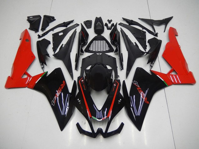 Nero Rosso ABS Kit Carenatura Moto Aprilia RSV4 2009-2015