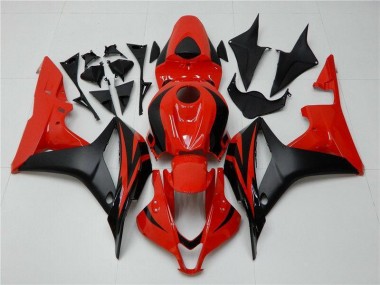Nero Rosso ABS Plastica Moto & Carenatura Moto Honda CBR 600 RR 2007-2008