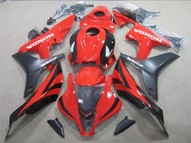 Nero Rosso ABS Plastica Moto Honda CBR 600 RR 2007-2008