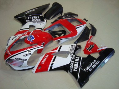 Nero Rosso Adesivos Carene Moto Yamaha R1 1998-1999