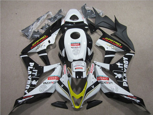 Nero Rosso Bianco DENSO Carene Moto Honda CBR 600 RR 2007-2008 Nero Rosso Bianco DENSO Carene Moto Honda CBR 600 RR 2007-2008