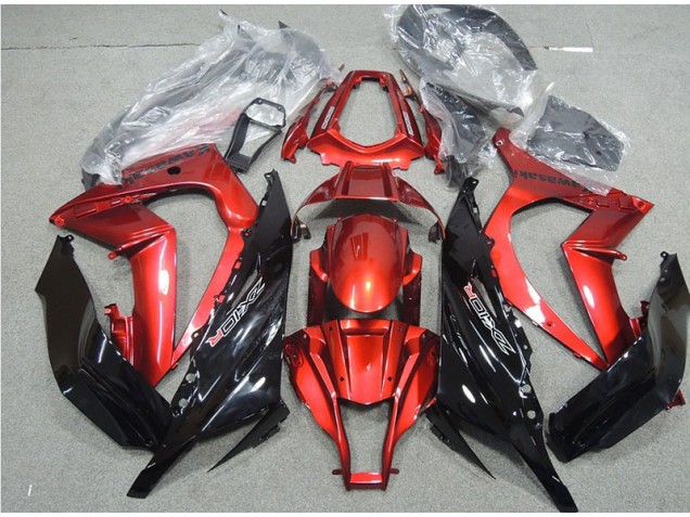 Nero Rosso Carene Moto Kawasaki ZX10R 2011-2015