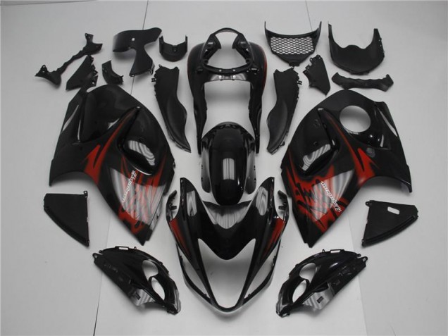 Nero Rosso Carene Moto Suzuki GSXR 1300 Hayabusa 2008-2019 Nero Rosso Carene Moto Suzuki GSXR 1300 Hayabusa 2008-2019