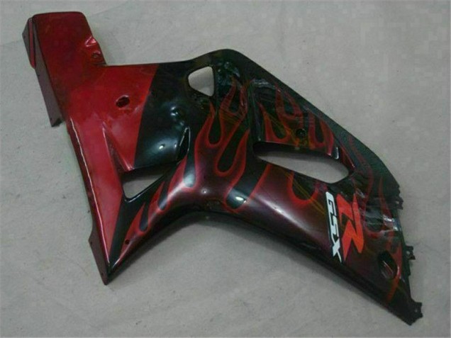 Nero Rosso Carene Moto Suzuki GSXR 600 / 750 K1 K2 K3 2001-2003 Nero Rosso Carene Moto Suzuki GSXR 600 / 750 K1 K2 K3 2001-2003