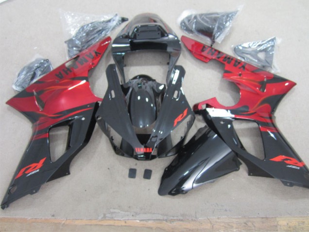 Nero Rosso Carene Moto Yamaha R1 2000-2001 Nero Rosso Carene Moto Yamaha R1 2000-2001