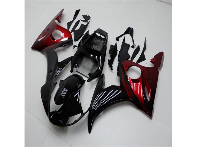 Nero Rosso Carene Moto Yamaha R6 2003-2005 Nero Rosso Carene Moto Yamaha R6 2003-2005