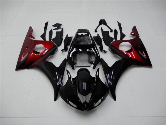 Nero Rosso Carene Moto Yamaha R6 2003-2005 Nero Rosso Carene Moto Yamaha R6 2003-2005