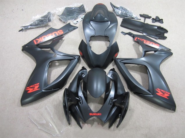 Nero Rosso Decal Carene Moto Suzuki GSXR 600 K6 2006-2007 Nero Rosso Decal Carene Moto Suzuki GSXR 600 K6 2006-2007