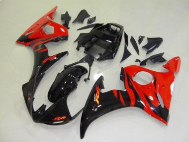 Nero Rosso Fiamma Carena Moto Yamaha R6 2003-2005