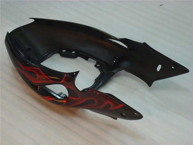 Nero Rosso Fiamma Carene Moto Suzuki GSXR 1300 Hayabusa 1996-2007 Nero Rosso Fiamma Carene Moto Suzuki GSXR 1300 Hayabusa 1996-2007