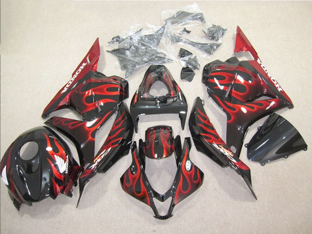 Nero Rosso Fiamma Kit Carenatura Moto Honda CBR 600 RR 2009-2012 Nero Rosso Fiamma Kit Carenatura Moto Honda CBR 600 RR 2009-2012