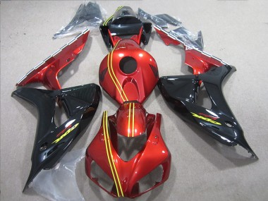 Nero Rosso Giallo Kit Carenatura Iniezione Honda CBR 1000 RR 2006-2007